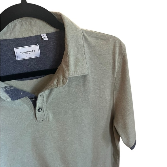 7 Diamonds Men's Green Polo Shirt Size Large - Picture 10 of 10